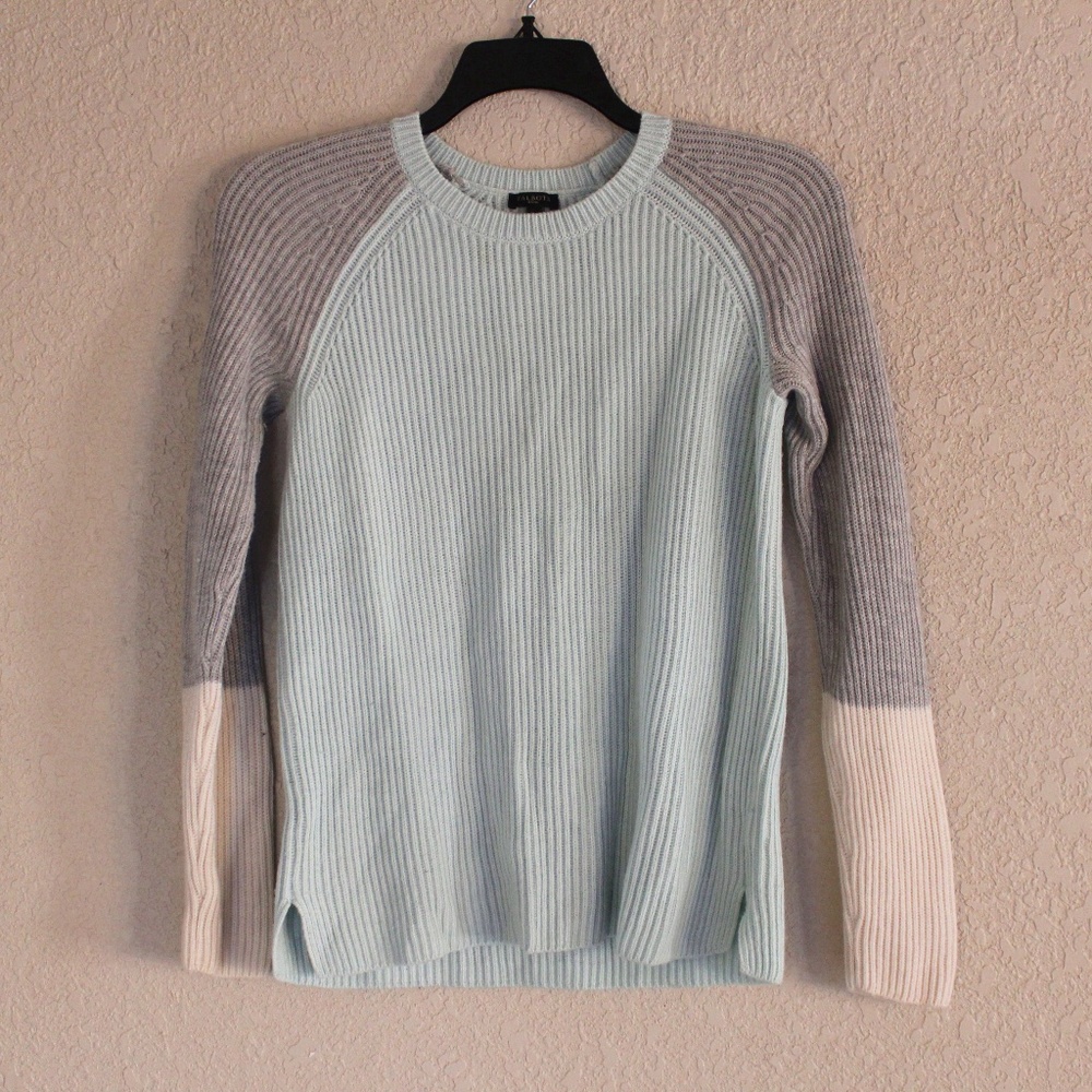 Talbots Multicolor Sweater - Blue/Gray/White